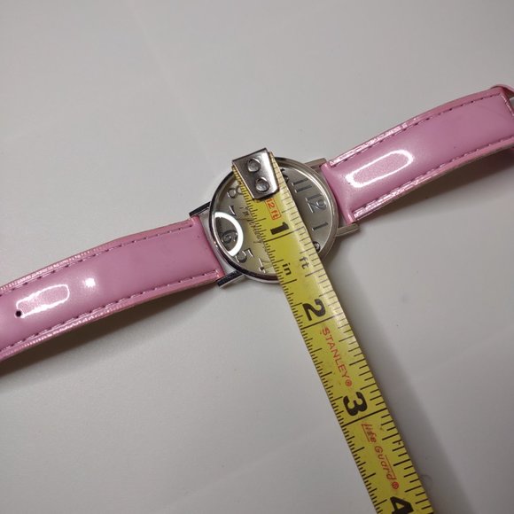 Who Cares I'm Already Late Watch With Pink Band - Picture 7 of 12